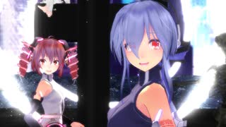 【MMD】ゴーストルール 弱音ハク 重音テト 初音ミク