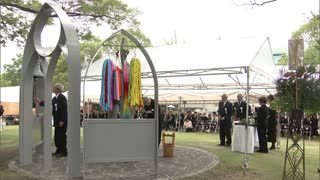 原爆投下の第一目標だった北九州市小倉で平和祈念式典