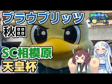 【サッカー】SC相模原サポーターによるブラウブリッツ秋田戦天皇杯観戦記【VOICEVOX4周年文化祭】