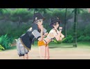 【ゼンレスゾーンゼロMMD】 リンとアキラの水着コスチュームで『V』
