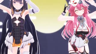 Ninomae Ina'nis/Raora Panthera「キスキツネ」#shorts 【MMD】【ホロライブEN】@NinomaeInanis    @holoen_raorapanthera ​