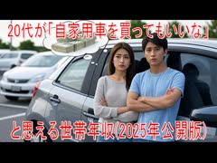 【動画News】20代が「自家用車を買ってもいいな」と思える世帯年収(2025年公開版)(2025/08/16)