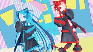 【猫使アル&ビィ/MMD】ラブリーイェイイェーイ【双人用カメラ配布】【VOICEVOX4周年文化祭】