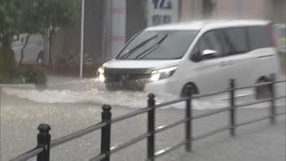 福岡県で再び線状降水帯発生　宗像市で記録的短時間大雨情報　各地で道路冠水や土砂崩れ相次ぐ