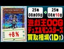 遊戯王 買取相場《53枚/1日》｜08月09日～08月10日 ＜20円以上騰落＞ #遊戯王OCG #DOOMOFDIMENSIONS #デュエリストアドバンス #黒魔導HERO御巫