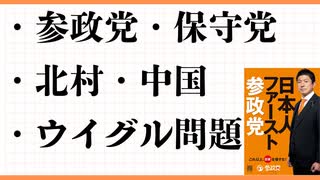 参政党支持率2位　北村弁護士　民族滅亡の3原則　しばき隊のバイト代　ウイグル　阿波踊り　帰化人国会議員600人　辻元清美　トルコ　伊藤忠　　WGIP　桜井誠