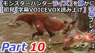 【モンスターハンターライズ】を静かに字幕プレイPart10 油断大敵ドスフロギィ【初見／字幕VOICEVOX読み上げ】