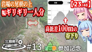 三県境制覇の旅 #13 -「この足場の悪い登山道をずっと下り？」近畿東端・岩山の三県境-【ニコニコ登山祭】