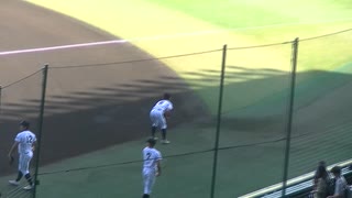 津田学園 石井斗弥くんキャッチボール【夏の甲子園2025 叡明 対 津田学園2025年8月7日】