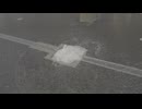 大雨でマンホールから水が噴き出してる... #大雨 #マンホール #福岡 #粕屋町