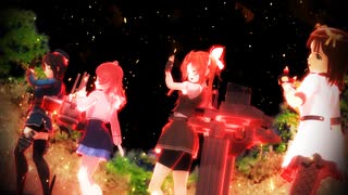 【MMD夏祭り2025】咲季・陽炎・高雄・春香「V(ヴィー)」【MMD艦これm@ster】