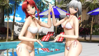 【東方MMD】咲夜＆美鈴『バブリン』