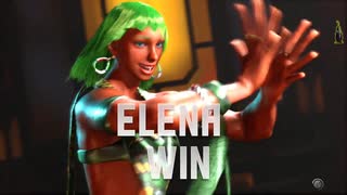 ストリートファイター6　練習風景　エレナ　モダン操作