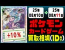 ポケカ 買取相場《146枚/1日》｜08月10日～08月11日 ＜100円以上騰落＞ #ポケモンカードゲーム #メガブレイブ #メガシンフォニア #ロケット団の栄光
