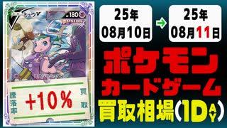 ポケカ 買取相場《146枚/1日》｜08月10日～08月11日 ＜100円以上騰落＞ #ポケモンカードゲーム #メガブレイブ #メガシンフォニア #ロケット団の栄光