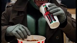 AIが考える、仮面ライダーKFC。ケンタッキーたまに食べたくなるよね。岩見沢市にも1軒あるよ！ AIが考える仮面ライダー。#AI動画