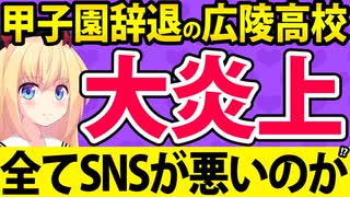 広陵高校、SNSで炎上したので甲子園を辞退!?全てSNSが悪いのか・・・。