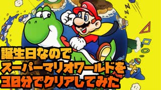 スーパーマリオワールドを30分くらいでクリアしてみた！【スーパーマリオワールド】