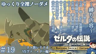 『9種の縛りプレイ＃19』ノーダメージでヴァ・メドーを爆破しに行く全裸リンク【ゼルダの伝説ブレスオブザワイルドswitch２エディション/ゆっくり実況】