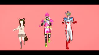 【MMD夏祭り2025】推しヒーロー＋オリキャラヒーローでダンスロボットダンス！【MMDヒーローフェス】
