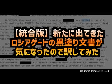 【①+②統合版】◆新たに出てきたロシアゲートの黒塗り文書が気になったので訳してみた