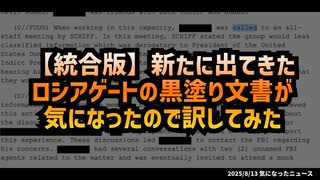 【①+②統合版】◆新たに出てきたロシアゲートの黒塗り文書が気になったので訳してみた