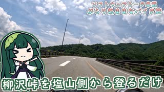 【ソフトウェアトーク車載　ぶらり気ままなバイク旅】柳沢峠を塩山側から登るだけ