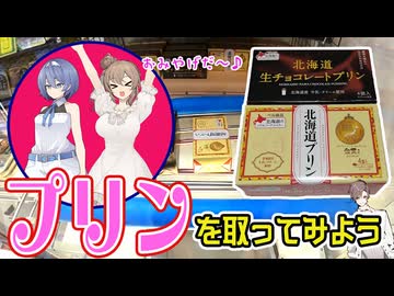 ゲーセンでお土産プリンを調達しようとするタカハシ【クレーンゲーム】