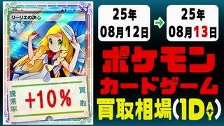 ポケカ 買取相場《166枚/1日》｜08月12日～08月13日 ＜100円以上騰落＞ #ポケモンカードゲーム #メガブレイブ #メガシンフォニア #ロケット団の栄光
