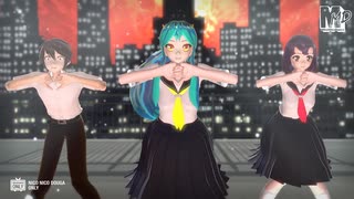【MMD夏祭り2025】ラム、あたる、しのぶ　de　テレパシ【ＭＭＤうる星やつら】