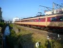 JR江原駅を発車する特急北近畿