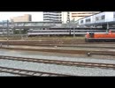 JR豊岡駅を発車する特急はまかぜ