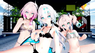 【なつき杯（夏！）】ケリュドラ・キュレネ・ヒアンシーで「ハッピートラップ」【崩壊スターレイルMMD】