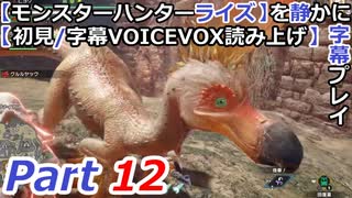 【モンスターハンターライズ】を静かに字幕プレイPart12 武器を捨てろクルルヤック【初見／字幕VOICEVOX読み上げ】