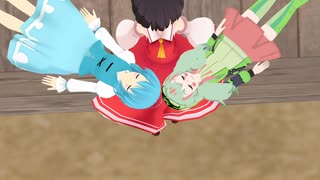 【東方ＭＭＤ】博麗霊夢の膝の上　ブームスラング(けものフレンズ)と多々良小傘