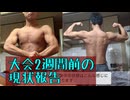 ボディビル大会2週間前になりました