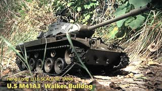 HENGLONG 1/16 SCALE RC TANK 【U.S M41A3  Walker Bulldog】