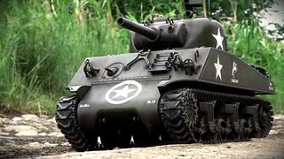HENGLONG 1/16 SCALE RC TANK 【M4A3 U.S M4A3 SHERMAN  (105mmHOWITZER)】