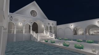 【VRChatワールド紹介】VR Wedding Asset -Night-