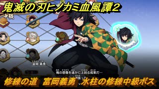 鬼滅の刃ヒノカミ血風譚２　修練の道　富岡義勇　水柱の修練中級ボス　＃２８１