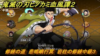 鬼滅の刃ヒノカミ血風譚２　修練の道　悲鳴嶼行冥　岩柱の修練中級３　＃２８４