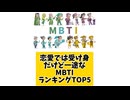 恋愛では受け身だけど一途なMBTIランキングTOP5