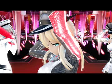 【MMD夏祭り2025】【Ray-mmd】プリンツ達がライブステージでRed Rose