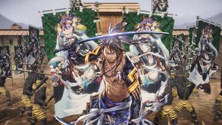 【無編集英傑大戦】4枚二天一流戦姫の檄雷デッキVS4枚孫臏兵法デッキ【旅人】