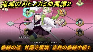 鬼滅の刃ヒノカミ血風譚２　修練の道　甘露寺蜜璃　恋柱の修練中級１　＃３００