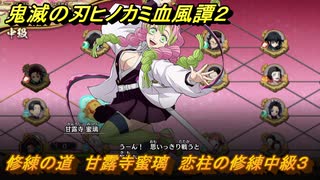 鬼滅の刃ヒノカミ血風譚２　修練の道　甘露寺蜜璃　恋柱の修練中級３　＃３０２