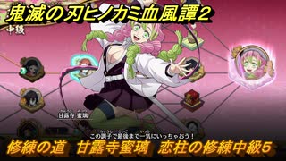 鬼滅の刃ヒノカミ血風譚２　修練の道　甘露寺蜜璃　恋柱の修練中級５　＃３０４