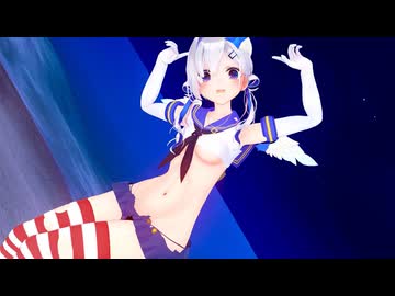 【MMD/ホロライブ】天音かなた（Kanata Amane） - DEEP BLUE TOWNへおいでよ