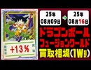 ドラゴンボールフュージョンワールド 買取相場《135枚/週》｜08月09日～08月16日 ＜100円以上騰落＞ #ドラゴンボール #MANGABOOSTER01