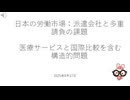日本の労働市場：派遣会社と多重請負の課題 -  医療サービスと国際比較を含む構造的問題